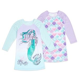 2/$20 Wonder Nation 2 Pack Nightgowns Soft Fleece Size 6/6X